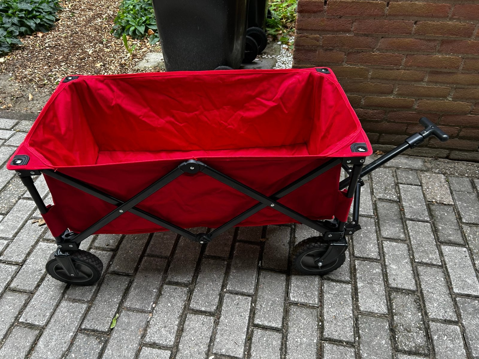 Opvouwbare bolderkar - Rood, Ophalen of Verzenden, Opvouwbaar, Gebruikt