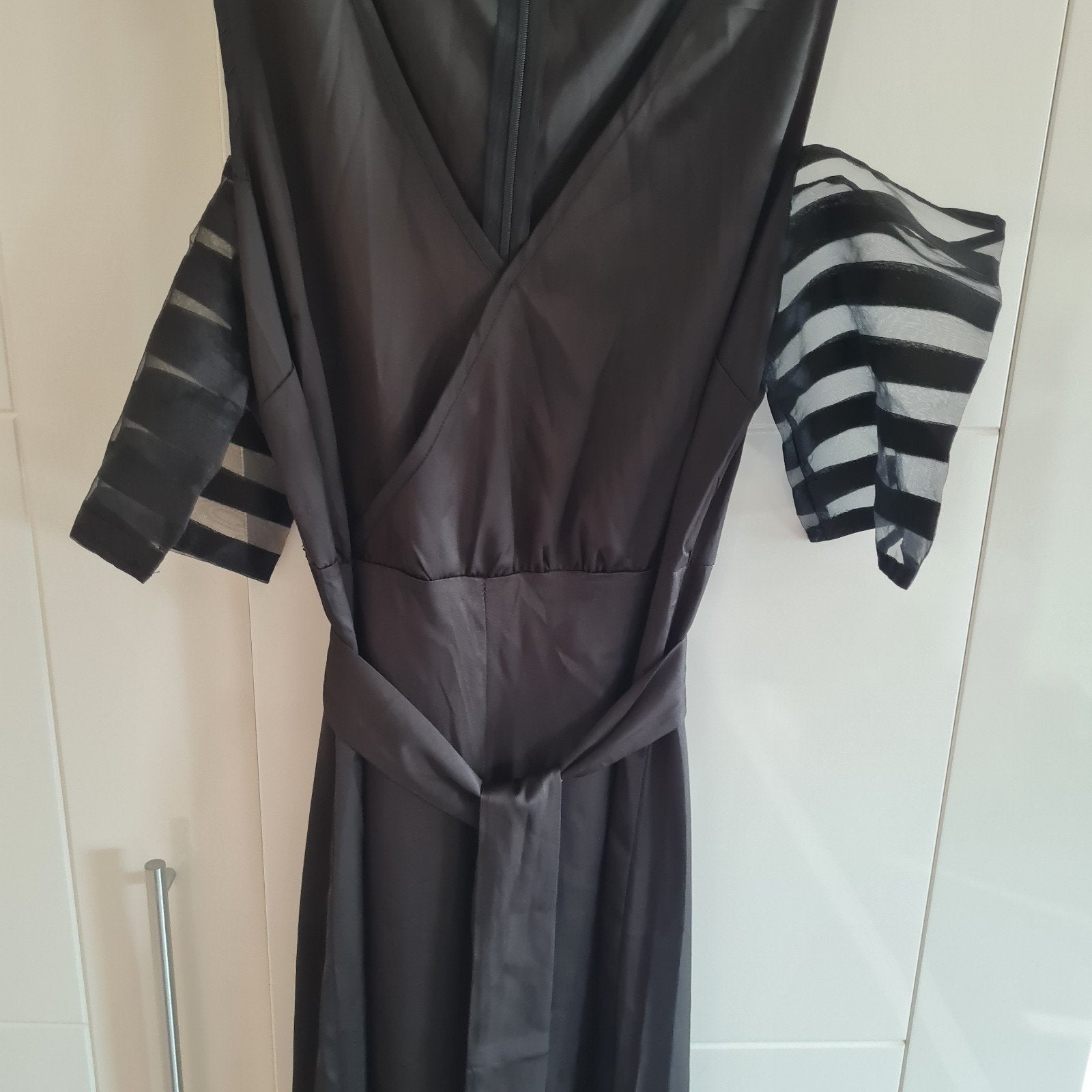 Zwarte jumpsuit met transparante mouwen, Maat 38/40 (M), Zwart, Nieuw, Ophalen of Verzenden