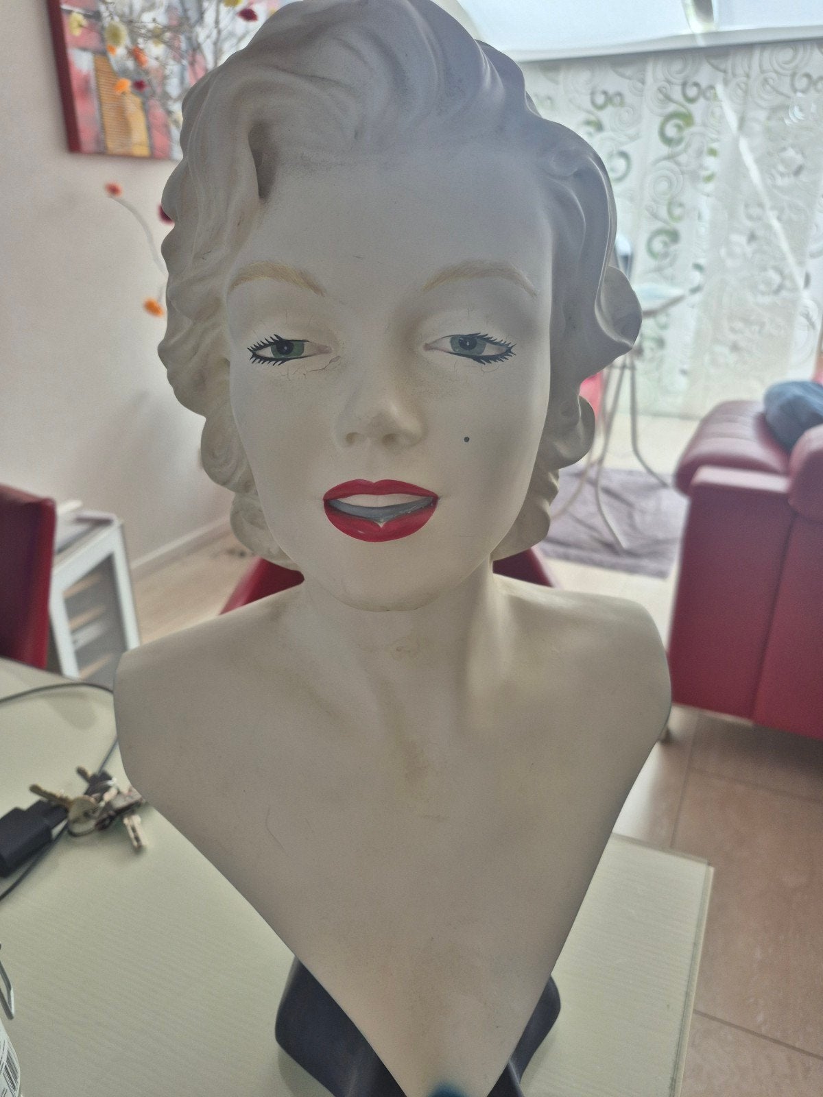 Marilyn Monroe Buste - 53 cm hoog ., Antiek en Kunst, Ophalen