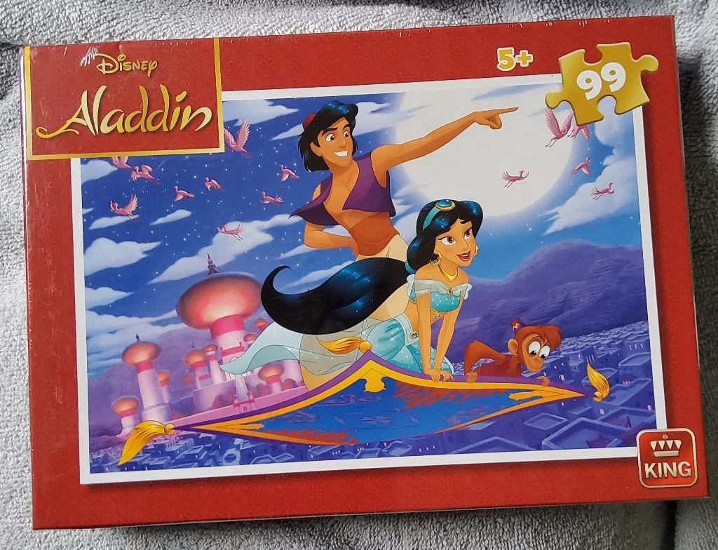 NIEUW,  Disney puzzel, Aladdin, 99 stukjes, Ophalen of Verzenden, Minder dan 500 stukjes, Nieuw, Legpuzzel