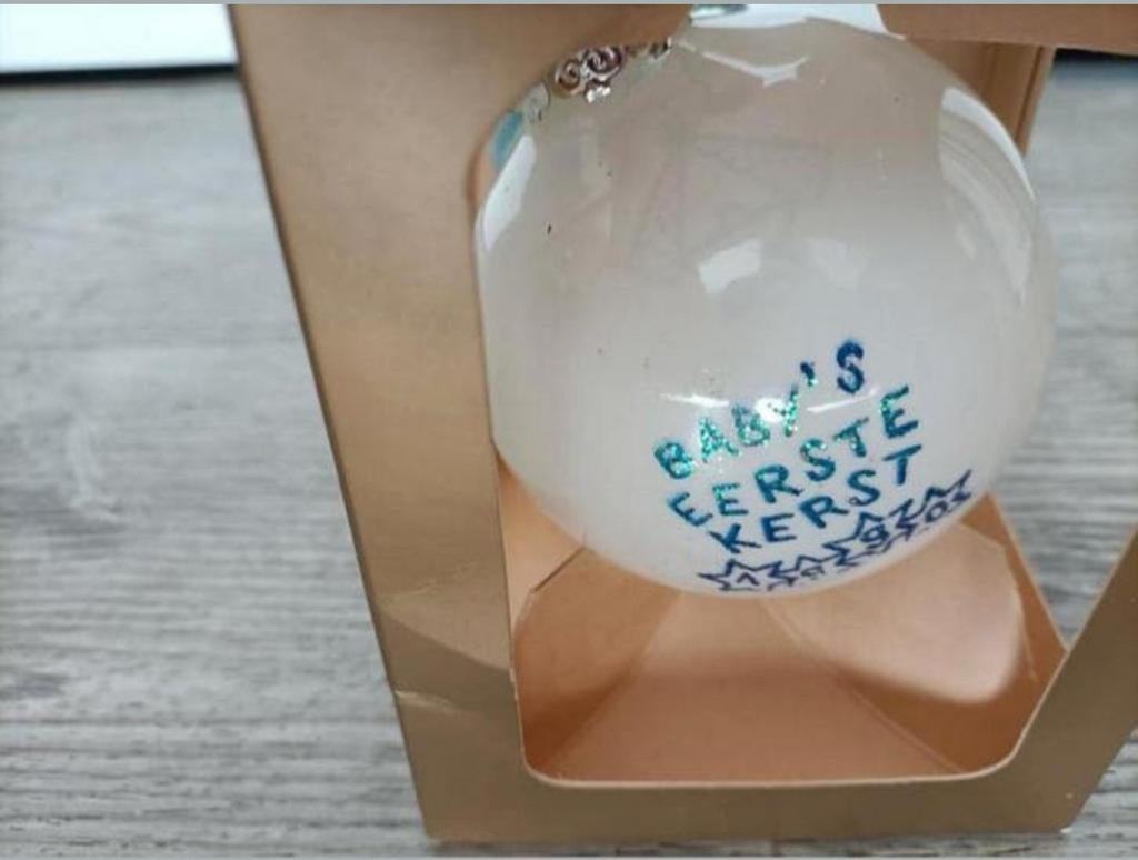 👶🎄💙baby's eerste kerst kerstbal💙🎄👶.   Nieuw, Verzenden, Nieuw