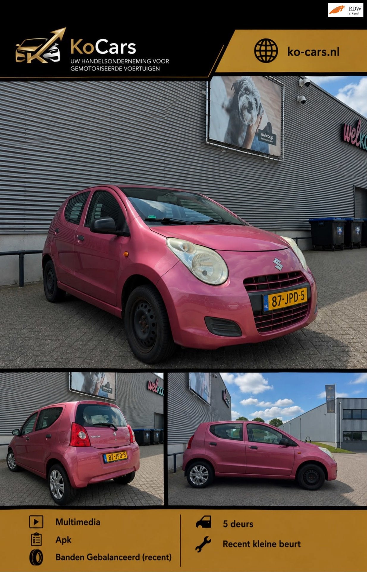 Suzuki Alto / Apk / Multimedia / 5Drs / Recent onderhoud, Voorwielaandrijving, Euro 5, Gebruikt, 200 kg