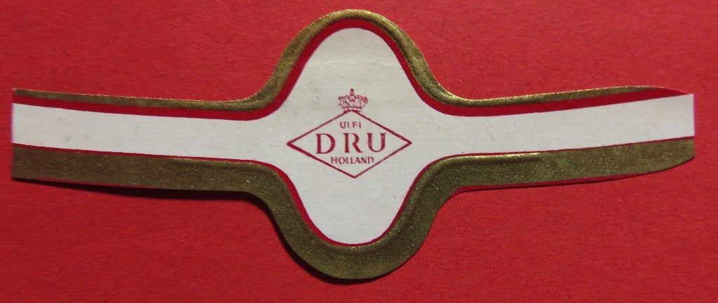 Reclamebandje DRU Holland, Verzenden, Gebruikt, Sigarenbandjes