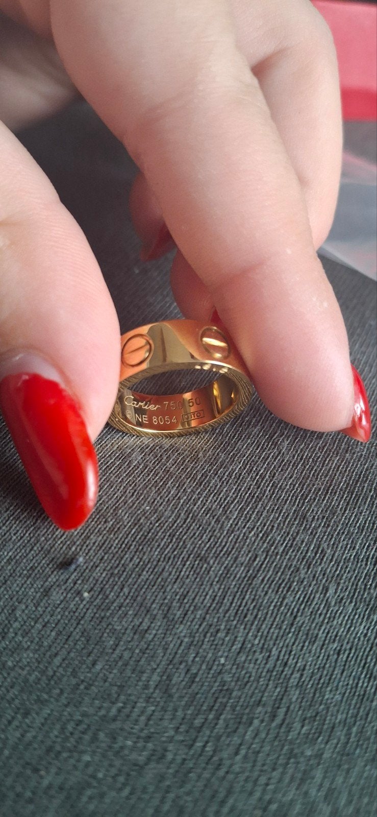 Cartier Love Ring 750 Goud Maat 50, Verzenden, Zo goed als nieuw, Dame of Heer, Goud