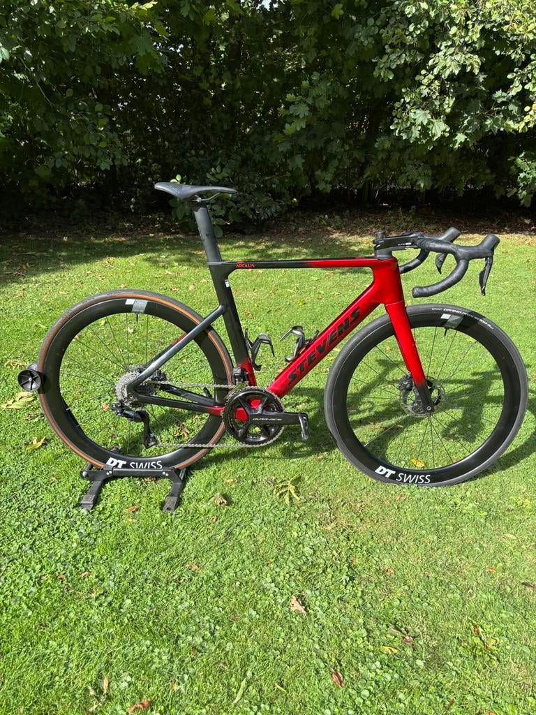 Stevens Arcalis,  maat 56, Fietsen en Brommers, Fietsen | Racefietsen, Carbon, Heren, Zo goed als nieuw, Meer dan 20 versnellingen