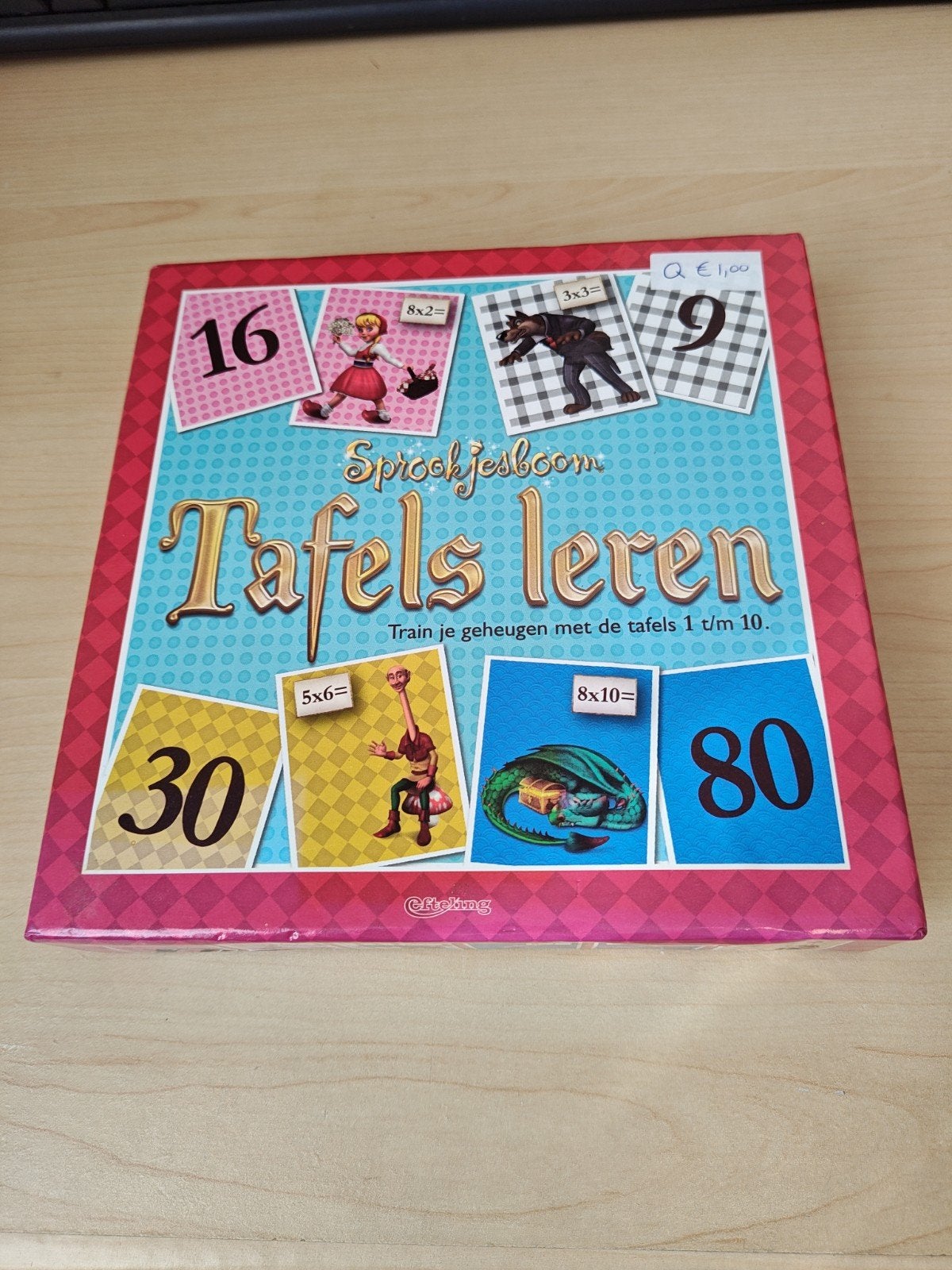 Tafels Leren spel Sprookjesboom Efteling, Een of twee spelers, Ophalen of Verzenden, Gebruikt