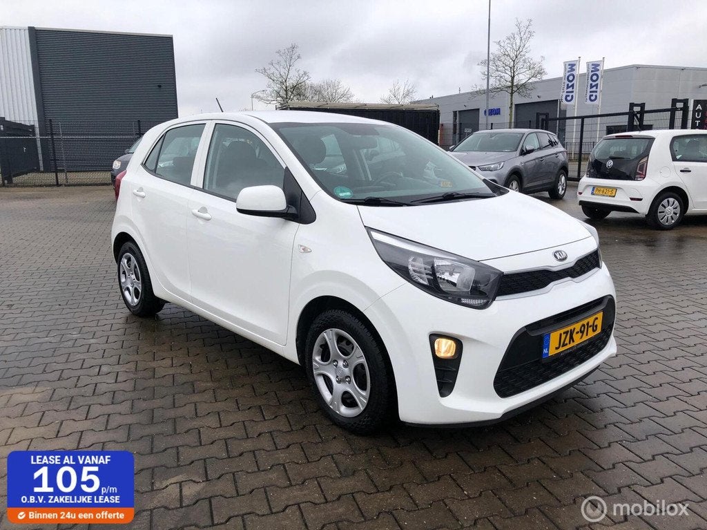 Kia Picanto 1.0 MPi 4DRS AIRCO ELL PAKK, Auto's, Kia, Voorwielaandrijving, Start-stop-systeem, Stof, Gebruikt
