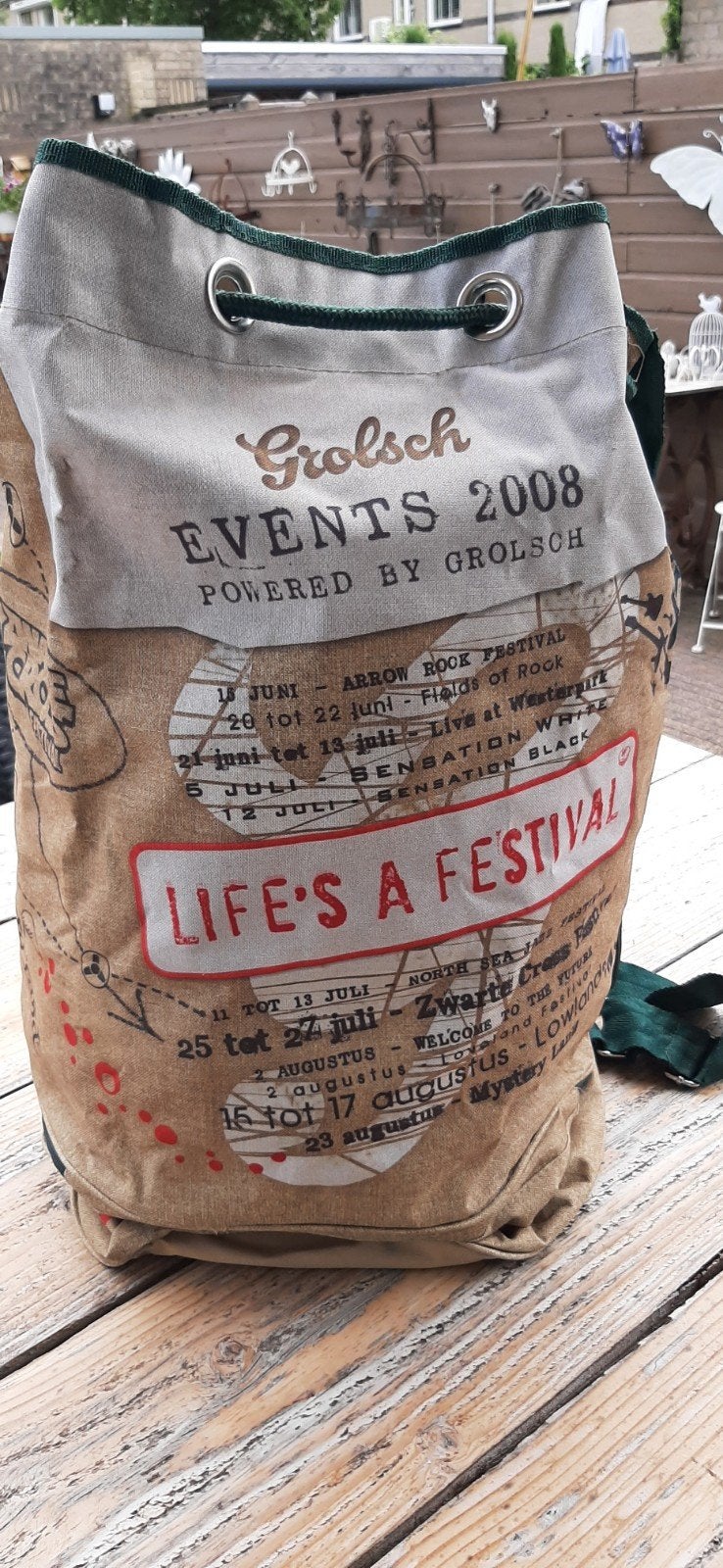 Grote grolsch  festivaltas - Nieuw, Verzamelen, Biermerken, Ophalen, Nieuw, Overige typen, Grolsch
