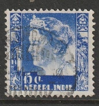 Ned.Indië 1938 254  Wilhelmina 15c, Gest, Ophalen of Verzenden, Gestempeld, Nederlands-Indië