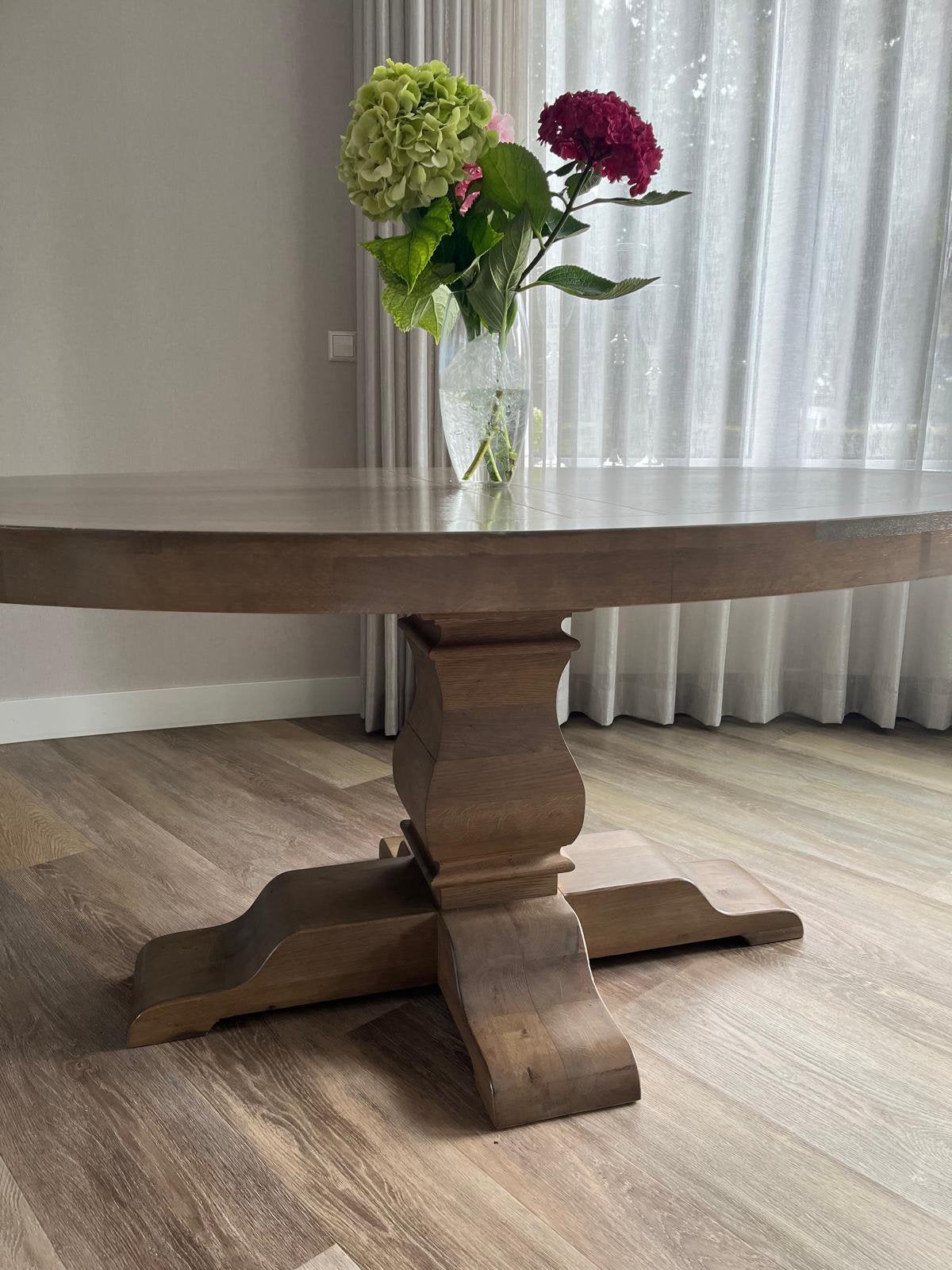 Eettafel ovaal 170 x 120, Huis en Inrichting, Tafels | Eettafels, Ophalen, Gebruikt, 100 tot 150 cm, Eikenhout