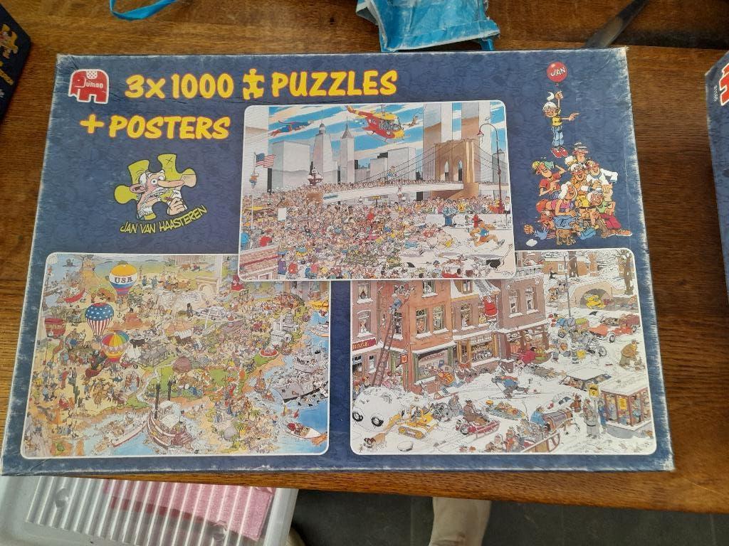 Jan van Haasteren,  NY marathon, USA,  Streetlife, Hobby en Vrije tijd, Denksport en Puzzels, Ophalen of Verzenden, 500 t/m 1500 stukjes
