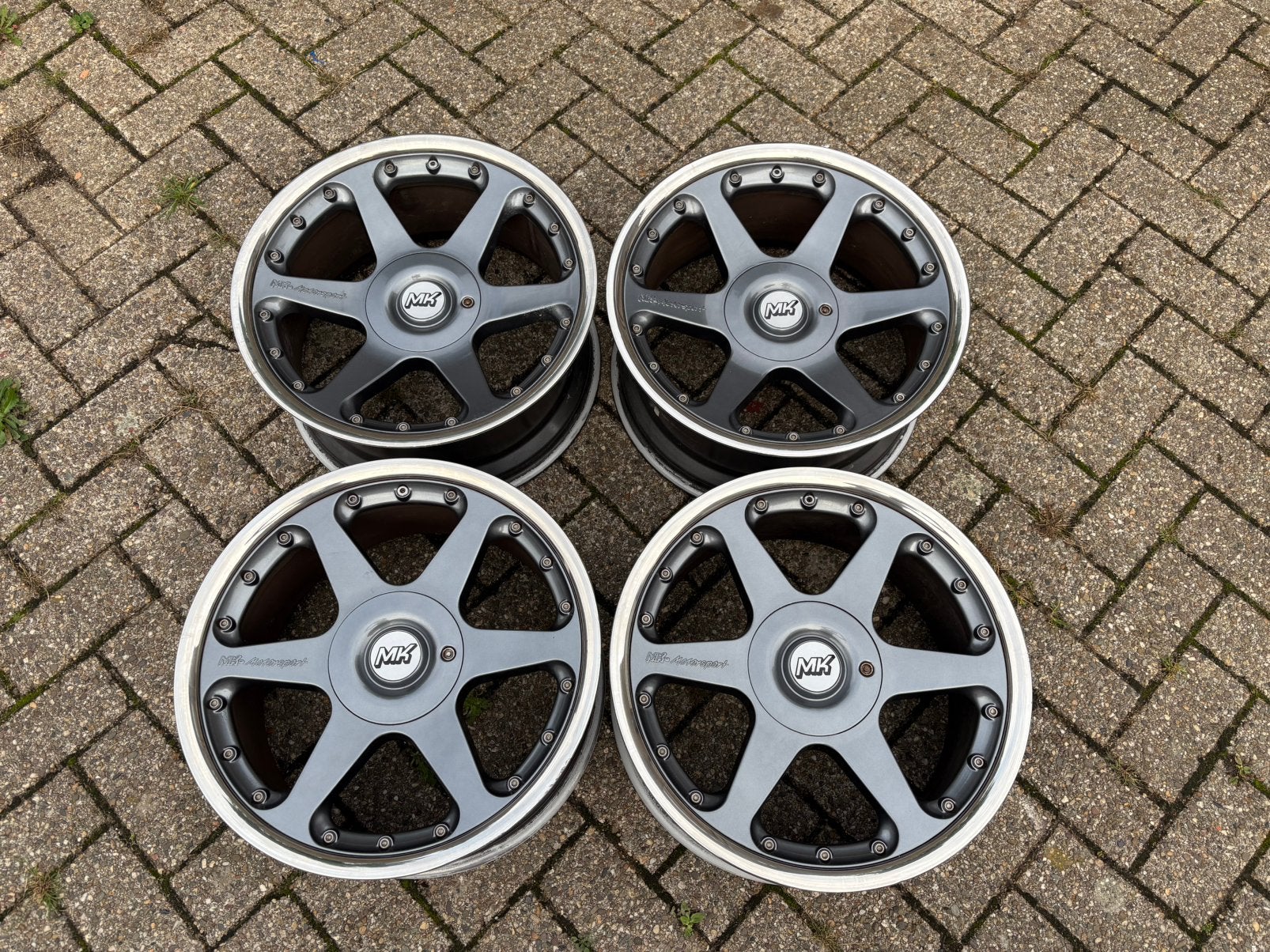 2 sets 18” MK Motorsport MK2 voor BMW en Volvo, Ophalen, 18 inch, Gebruikt, Velg(en)