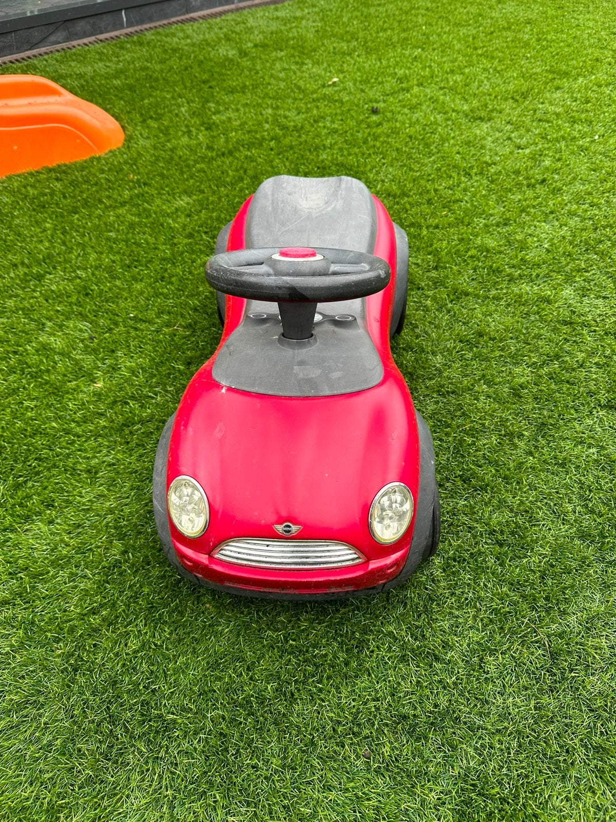 Rode Mini Cooper loopauto voor kinderen, Kinderen en Baby's, Ophalen, Gebruikt