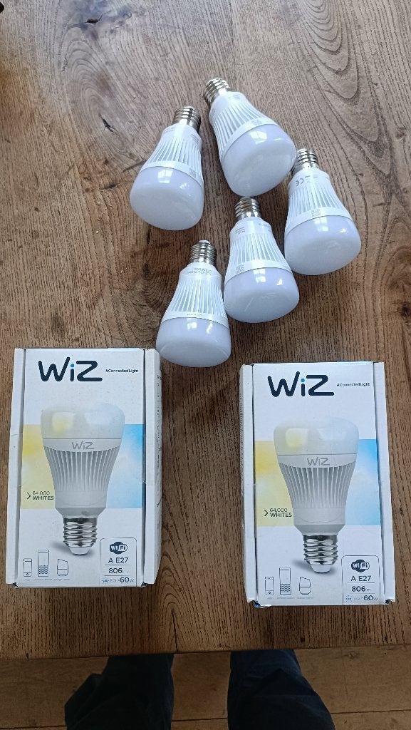 set Wiz lampen, Led-lamp, Instelbaar wit, Zo goed als nieuw, E27 (groot)