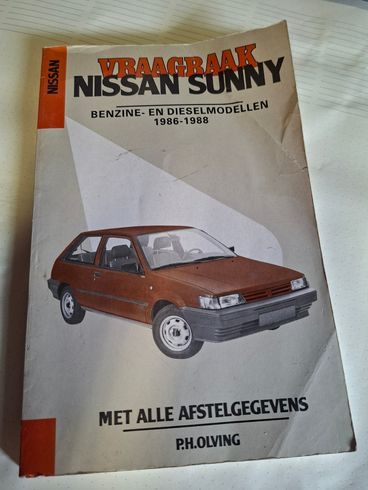 Vraagbaak Nissan Sunny Benzine- en Dieselmodellen 1986-1988, Ophalen of Verzenden, Gelezen, Nissan, P.H. Olving