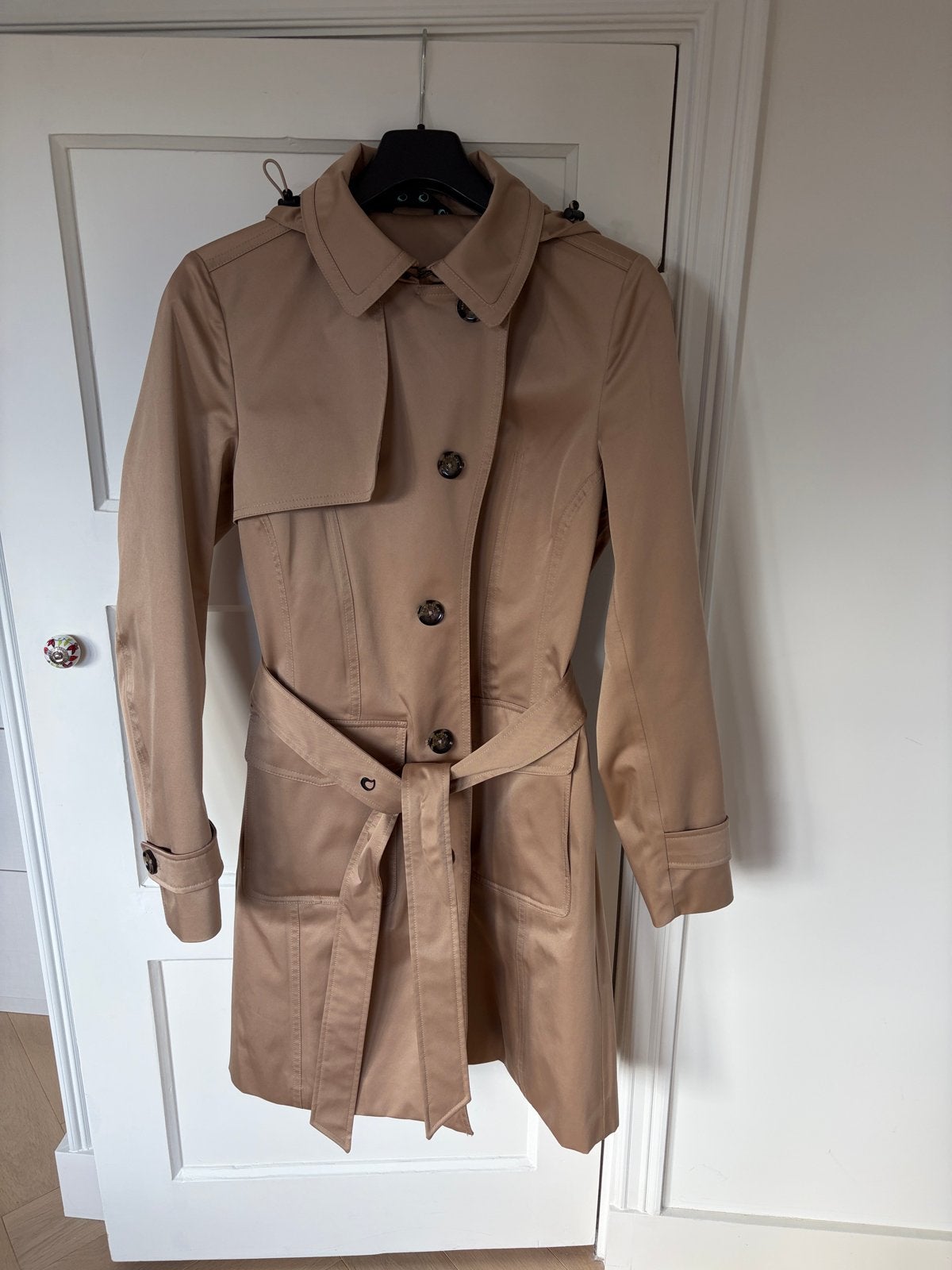 Rain Couture Amsterdam waterdichte trenchcoat - Maat L, Ophalen of Verzenden, Zo goed als nieuw, Maat 42/44 (L), Beige