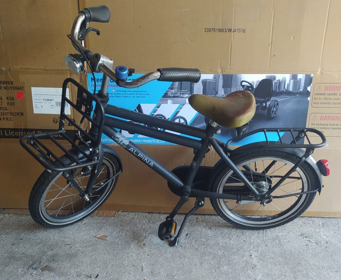 Alpina jongensfietsje 16 inch, Ophalen, Gebruikt, 16 inch, Handrem