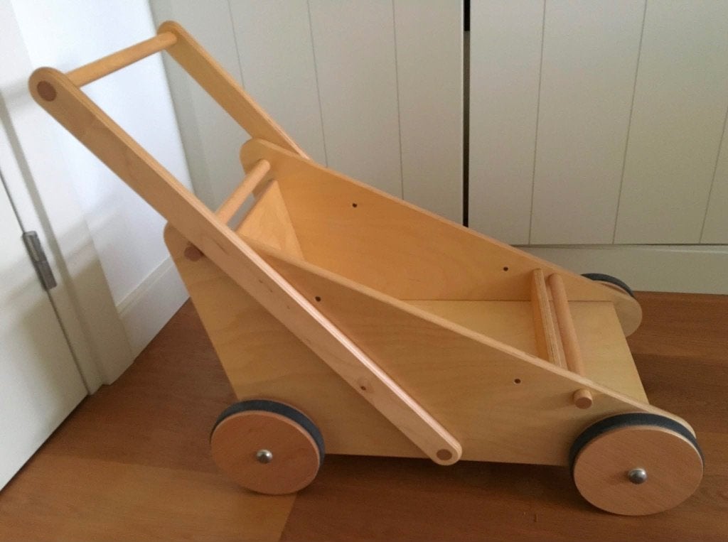 Houten loopwagen / duwwagen – €50, Ophalen, Zo goed als nieuw, Overige typen