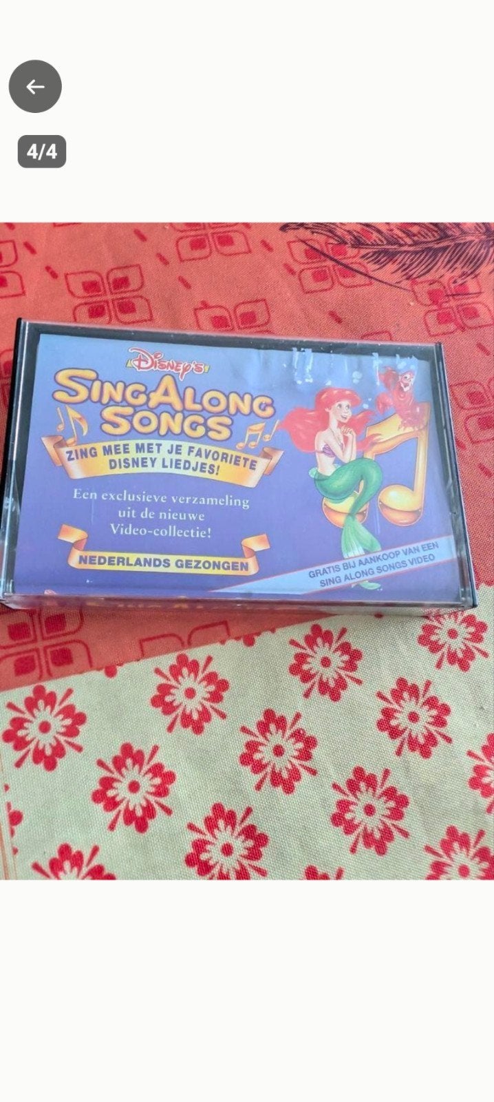 DISNEY SING ALONG SONGS CASSETTE ORIGINELE, Cd's en Dvd's, Ophalen of Verzenden, 1 bandje
