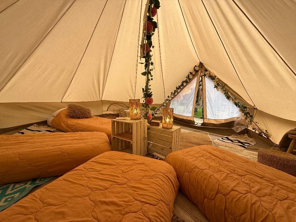 Glamping tent, Verzenden, Zo goed als nieuw, Meer dan 6