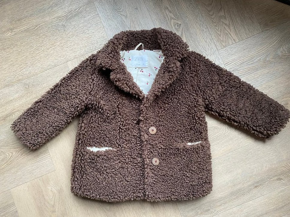 Zara teddy jas maat 98, Ophalen of Verzenden, Gebruikt, Meisje, Jas