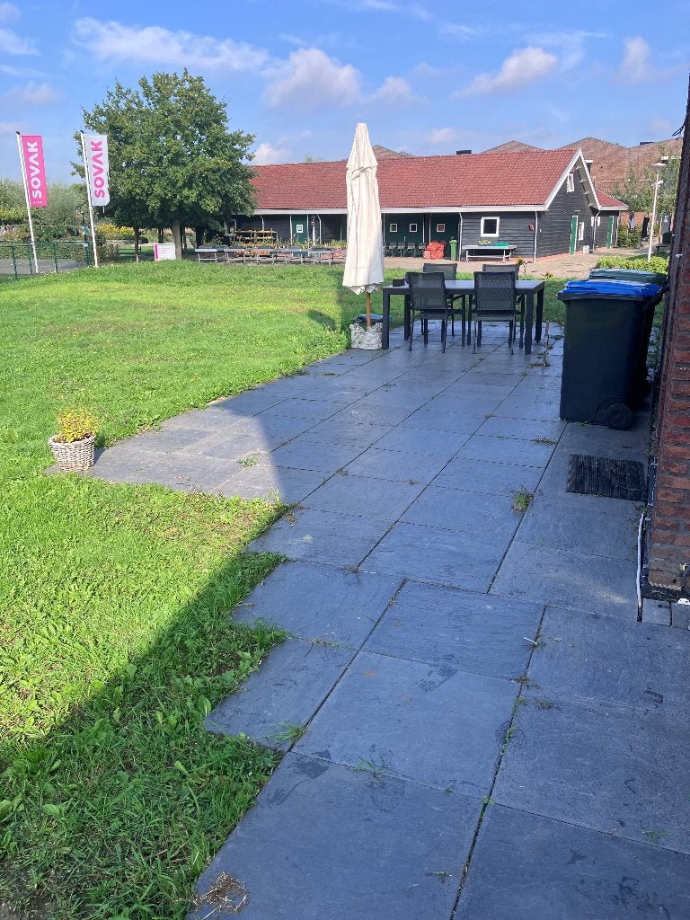 Tuintegels 60x60 - antraciet, Tuin en Terras, Ophalen, Gebruikt, 10 m² of meer, Beton