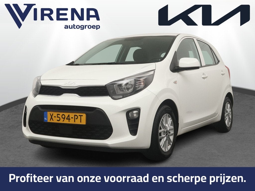 Kia Picanto 1.0 DPi DynamicLine Apple & Android Carplay - Ac, Auto's, Kia, 877 kg, Stof, Gebruikt, Met garantie (alle)