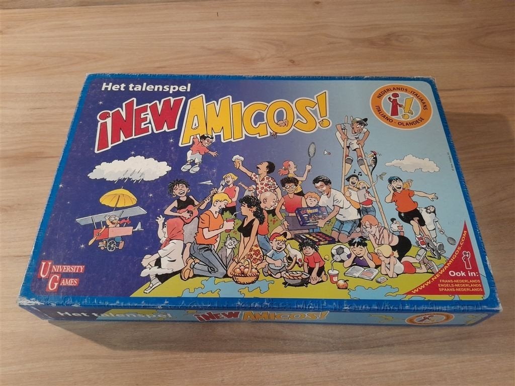 New Amigos - Het talenspel - Italiaans - Nederlands - s5878, Hobby en Vrije tijd, Gezelschapsspellen | Bordspellen, Verzenden