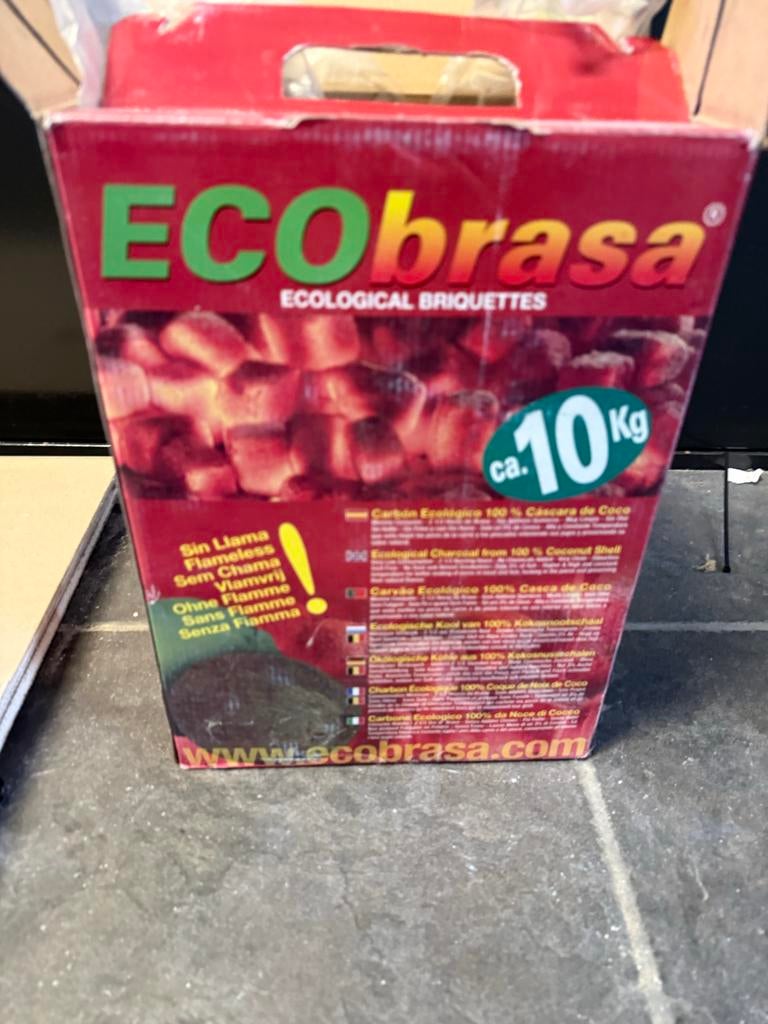 Halve doos ECObrasa kokosbriketten - ca. 5 kg, Ophalen, Nieuw