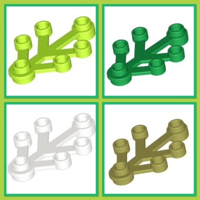 lego 4x3 bladeren in 4 kleuren, Ophalen of Verzenden, Nieuw, Accessoire, Lego