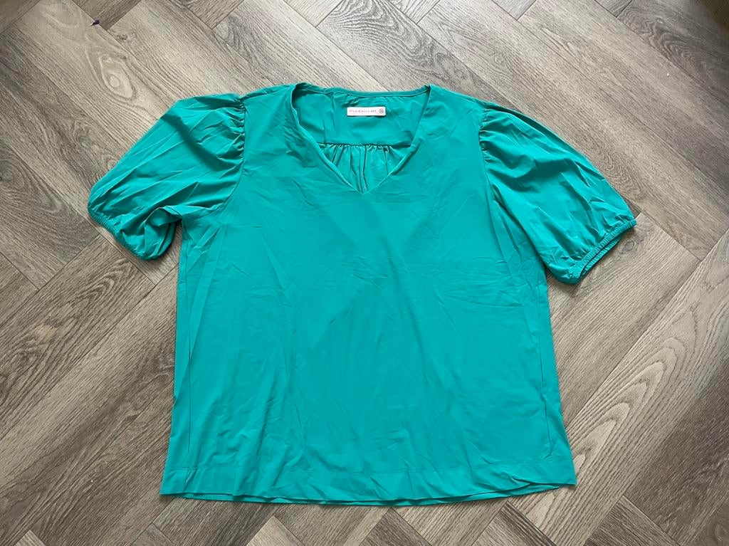 Studio Anneloes dames zomer top emerald travelstof XXL, Kleding | Dames, Ophalen of Verzenden, Zo goed als nieuw, Maat 46/48 (XL) of groter