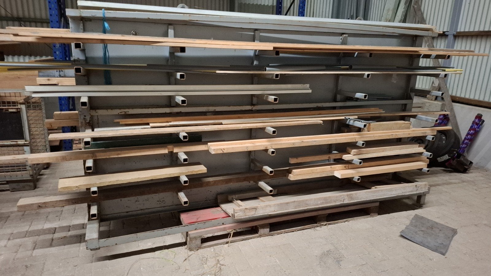 Stelling voor metaal of hout, buizen, Ophalen of Verzenden, Gebruikt, 250 mm of meer