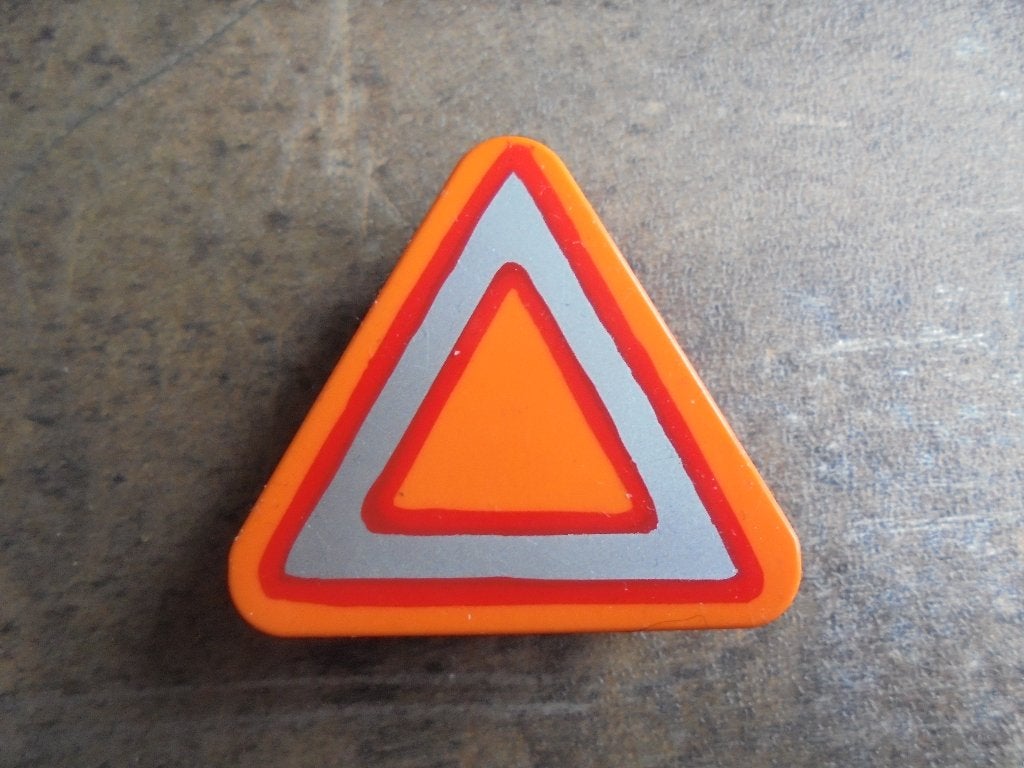 Lego Duplo Brick 1x3x2 Triangle (zie foto's) 3, Ophalen of Verzenden, Gebruikt, Losse stenen, Duplo