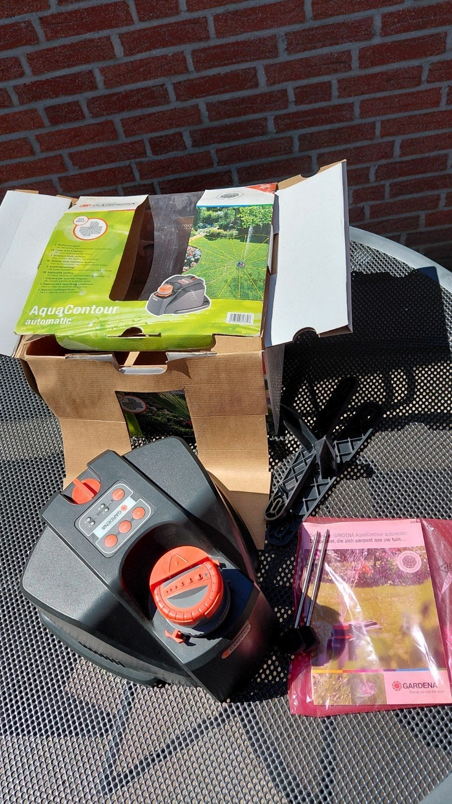 Gardena Comfort AquaContour Automatic Sproeier, Ophalen of Verzenden, Zo goed als nieuw, Cirkelsproeier