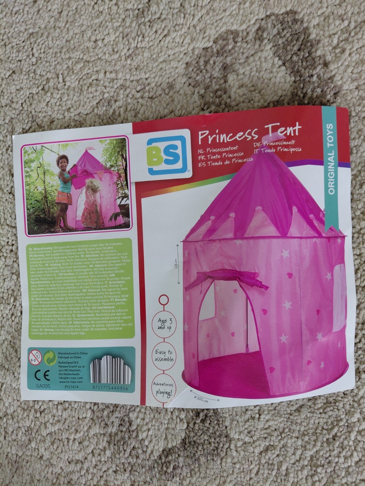 hele mooie princesse tent., Ophalen, Zo goed als nieuw, Overige materialen