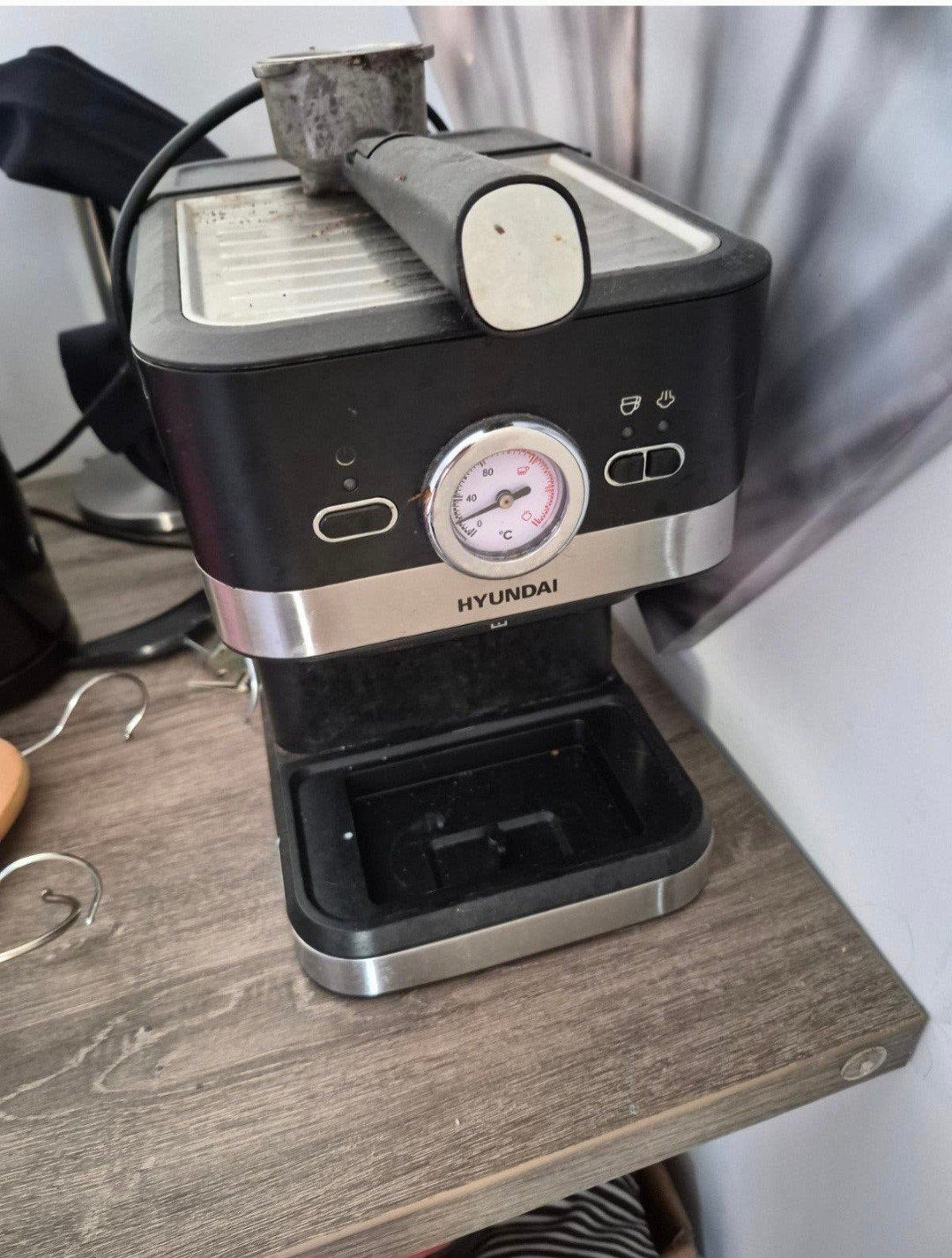 hyundai koffie apparaat voor onderdelen, Witgoed en Apparatuur, Koffiezetapparaten, Ophalen of Verzenden, Koffiemachine