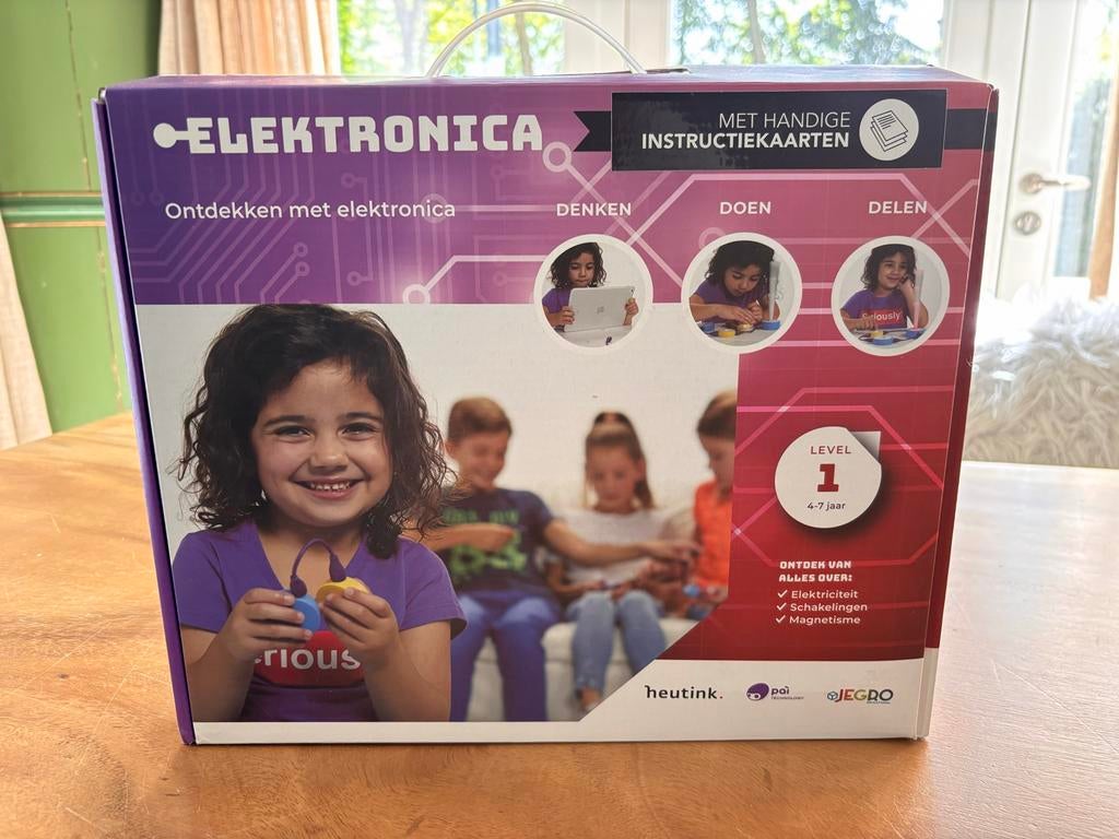 Heutink Elektronica set voor kids 4+ jaar met werkbladen, Ophalen of Verzenden, Zo goed als nieuw, Elektronica