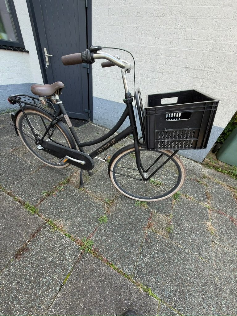 Foto 4 van Cortina U4 Transportfiets Dames - Zwart met krat