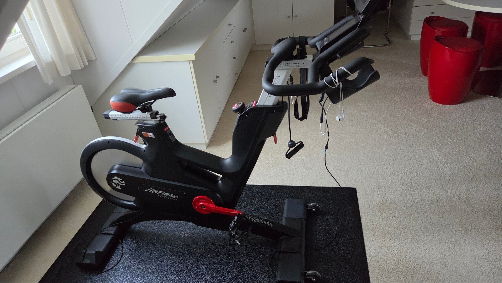 Life Fitness IC7 Indoor Cycle - Zo goed als nieuw, Ophalen, Spinningfiets, Zo goed als nieuw, Metaal