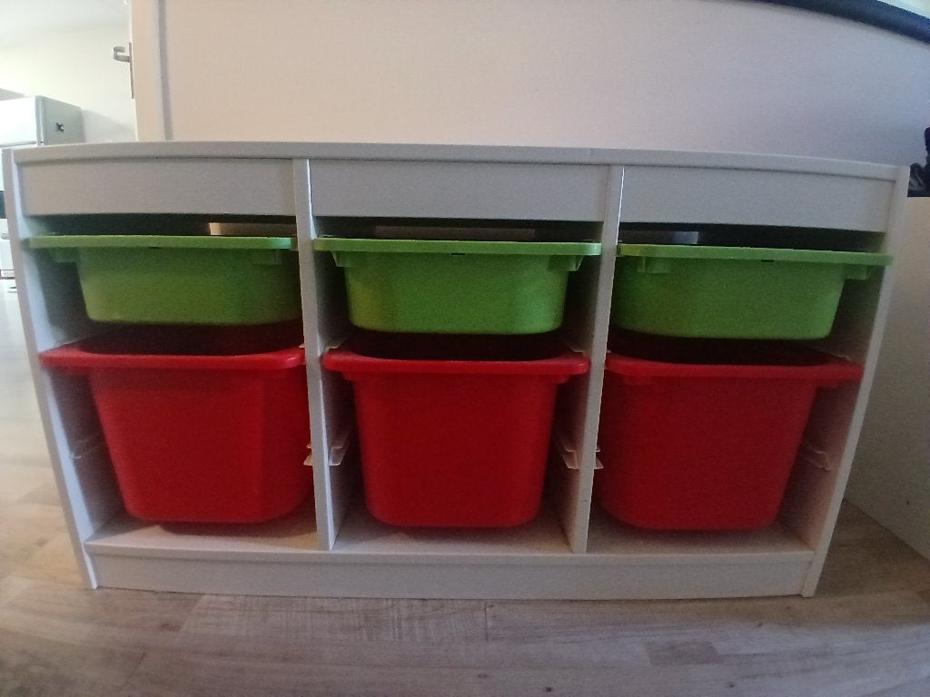 2x IKEA Trofast opbergkast met bakken, Gebruikt, Kast, 100 cm of meer, Minder dan 50 cm