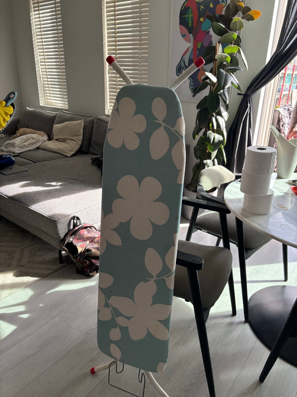 Strijkplank met bloemenprint, Ophalen, Gebruikt