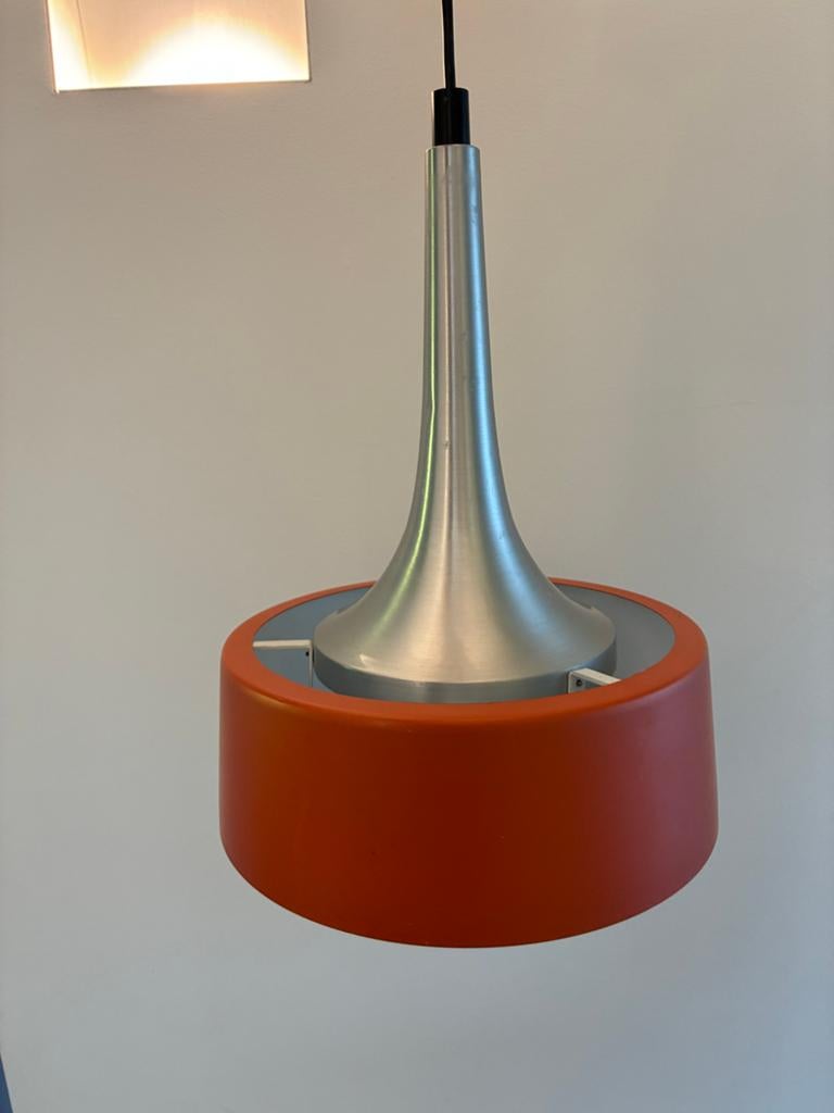 Vintage Space Age Philips by Louis Kalff hanglamp, Ophalen of Verzenden, Metaal, Minder dan 50 cm