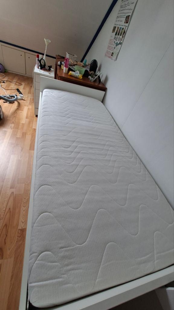 Eenpersoons kajuitbed met opbergruimte en matras, Ophalen