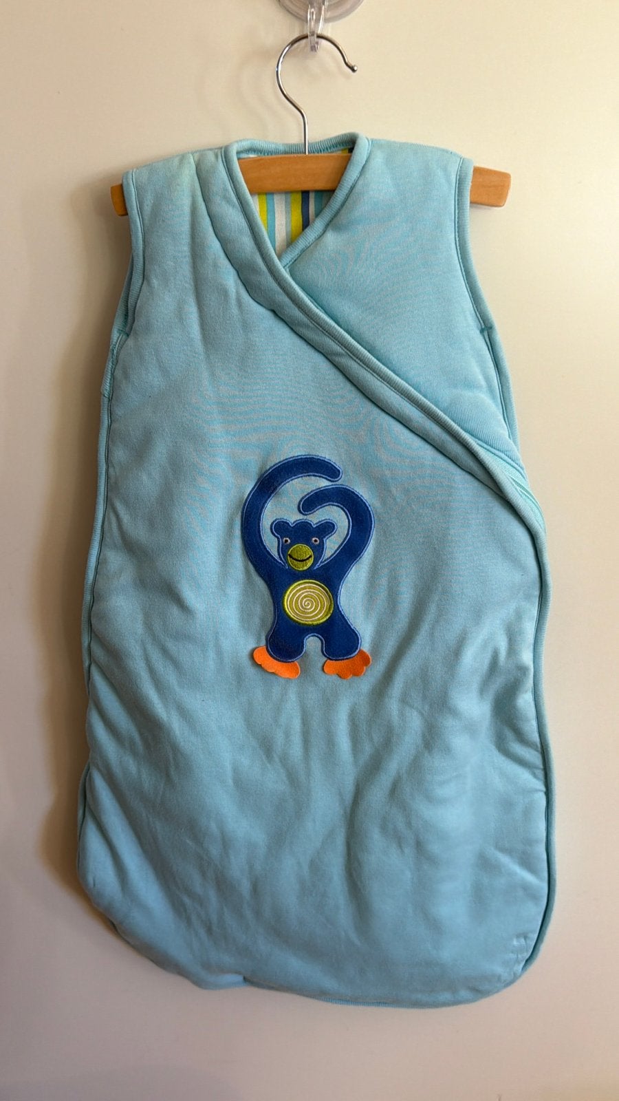 Sterntaler Gewatteerde Babyslaapzak Aap Anton (65cm), Ophalen of Verzenden, Zo goed als nieuw, 65 cm, Gevoerd