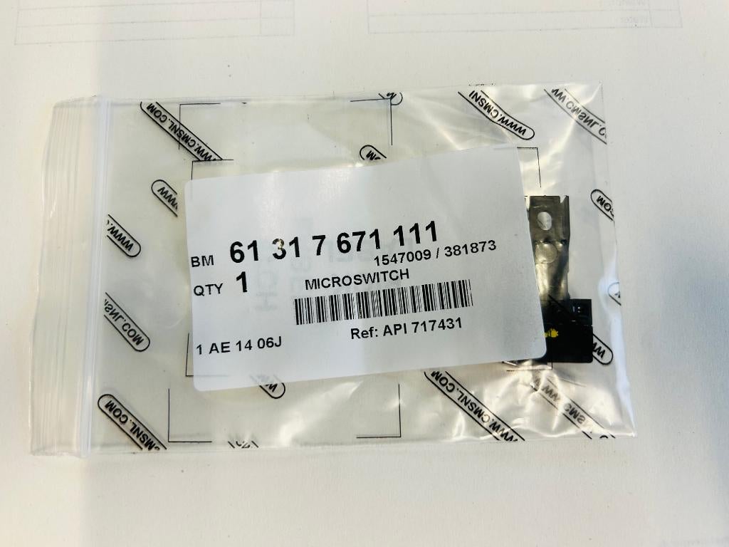 Microschakelaar / microswitch 61317671111 BMW, Motoren, Ophalen of Verzenden, Nieuw