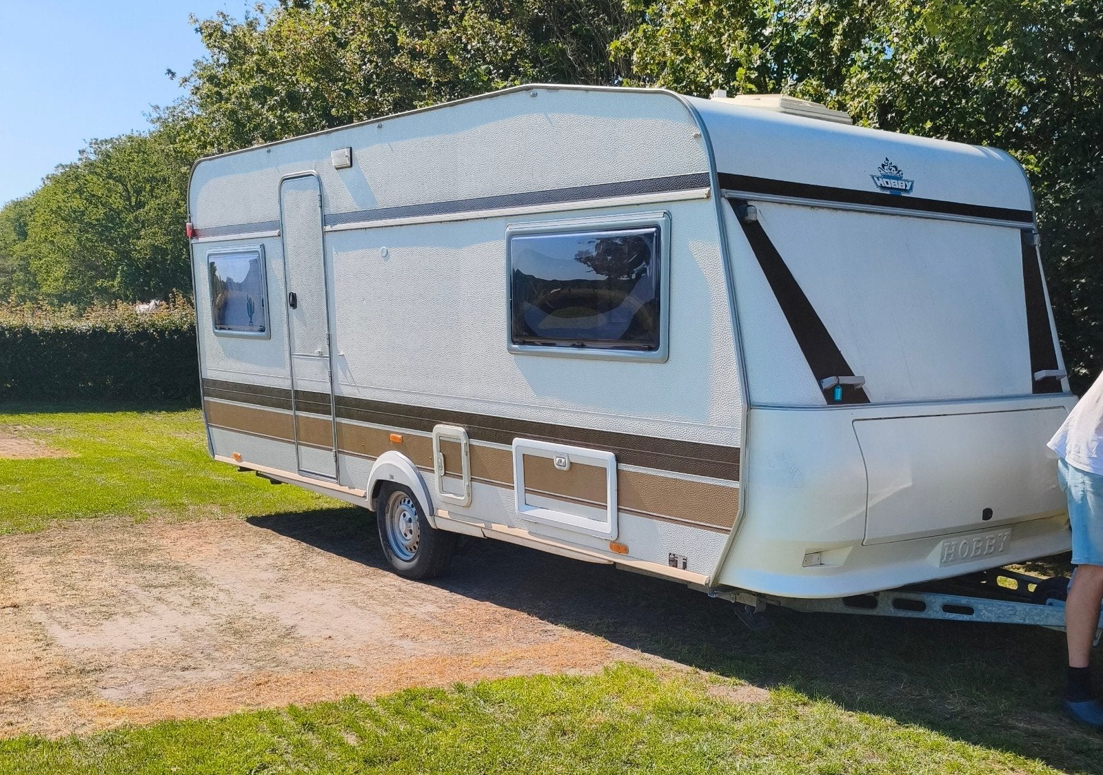 Hobby Excellent 1995 - Gerenoveerd met complete inboedel, Caravans en Kamperen, Caravans, Koelkast, Hobby, Treinzit, Particulier