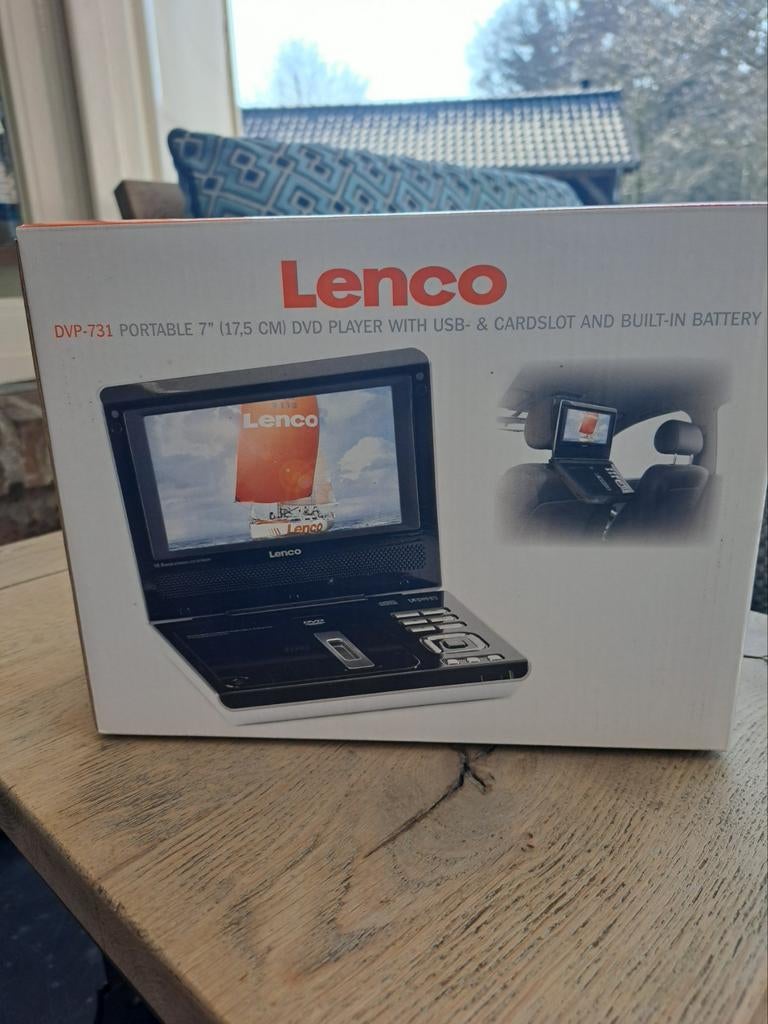 Lenco DVP-731 Draagbare DVD-speler met USB & Kaartlezer, Audio, Tv en Foto, Dvd-spelers, Ophalen of Verzenden