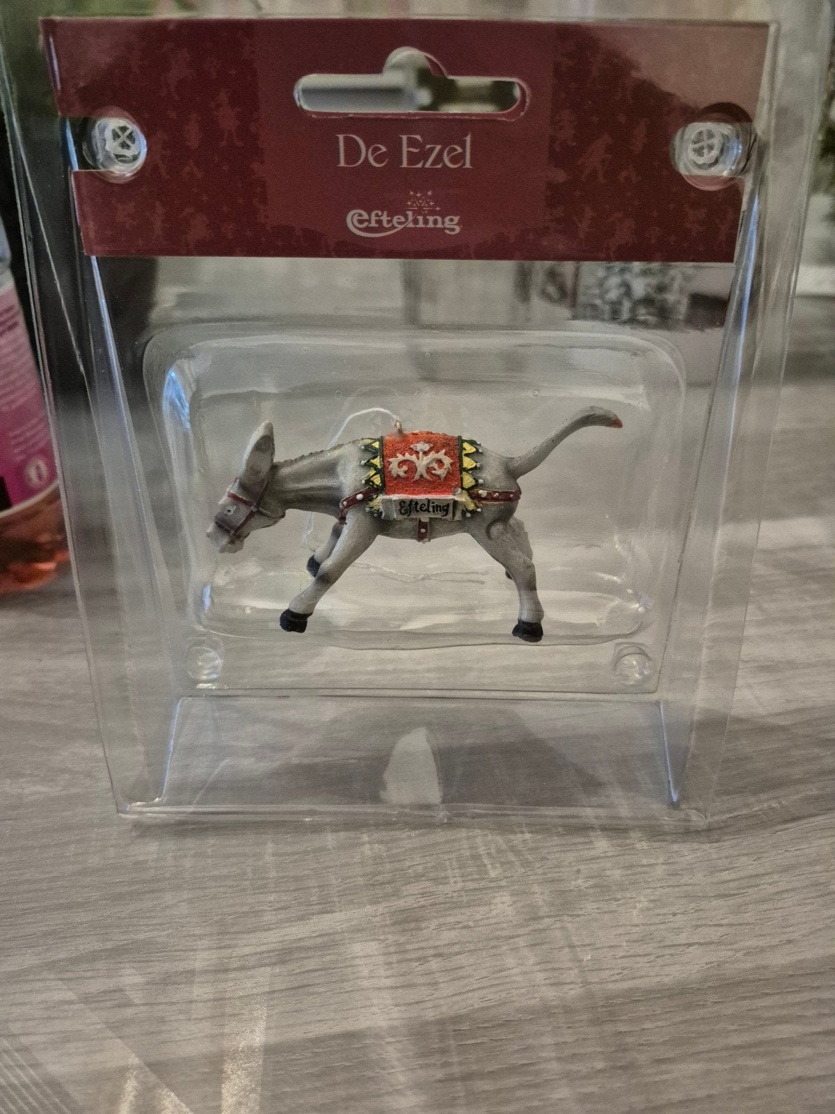 Nieuwe Efteling ezeltje strekje ornament sprookjesbos, Ophalen of Verzenden, Nieuw, Beeldje of Poppetje