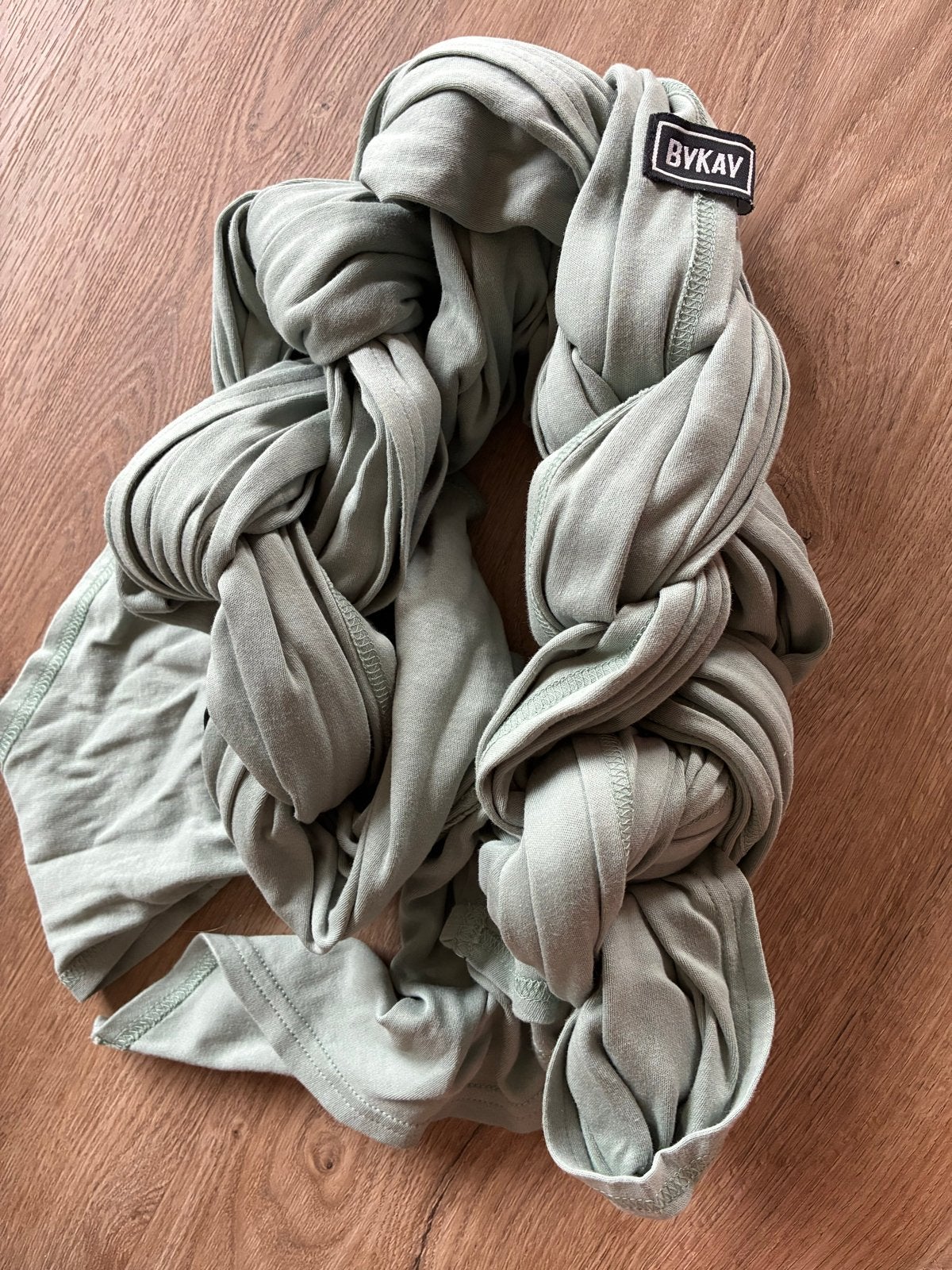 BYKAV Stretchy Wrap Deluxe Draagdoek Groen, Overige merken, Draagdoek, Ophalen of Verzenden, Zo goed als nieuw