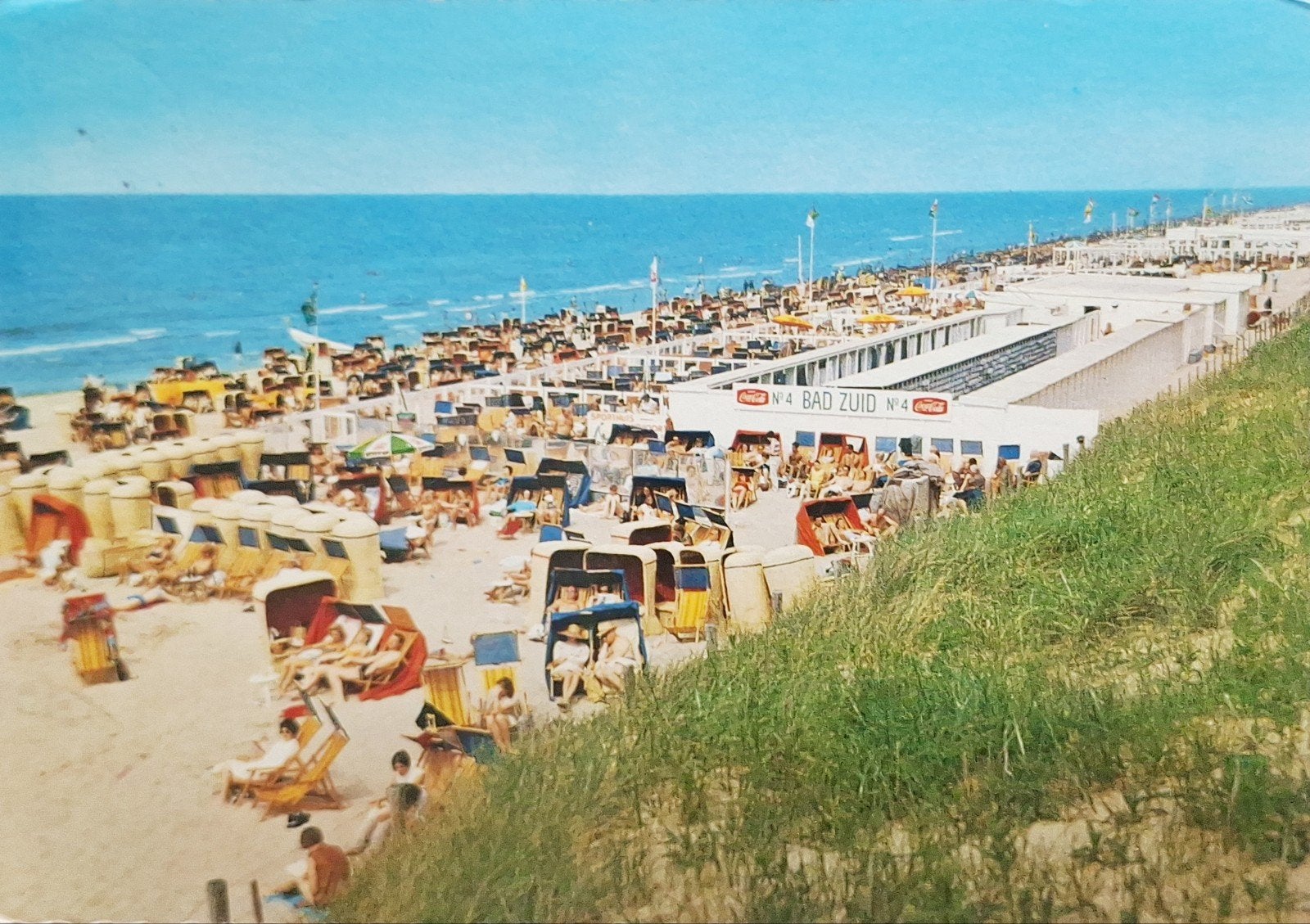 Zandvoort - Zee- en Zonnebad "Bad Zuid", Ophalen of Verzenden, Gelopen, Noord-Holland
